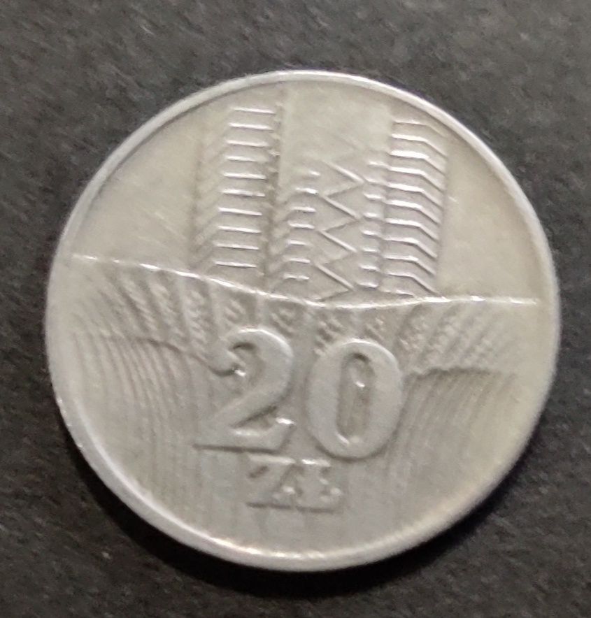 Moneta 20zł wieżowiec 1973 PRL