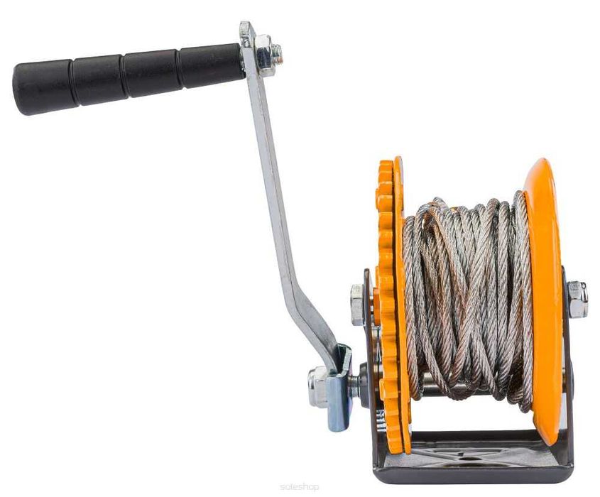 POWERMAT Linowa Wciągarka Wyciągarka Korbowa Ręczna 545kg 10m PM1267