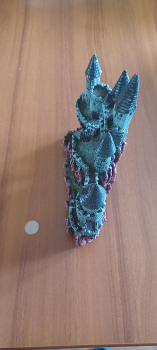 Duży zamek do akwarium 25cm