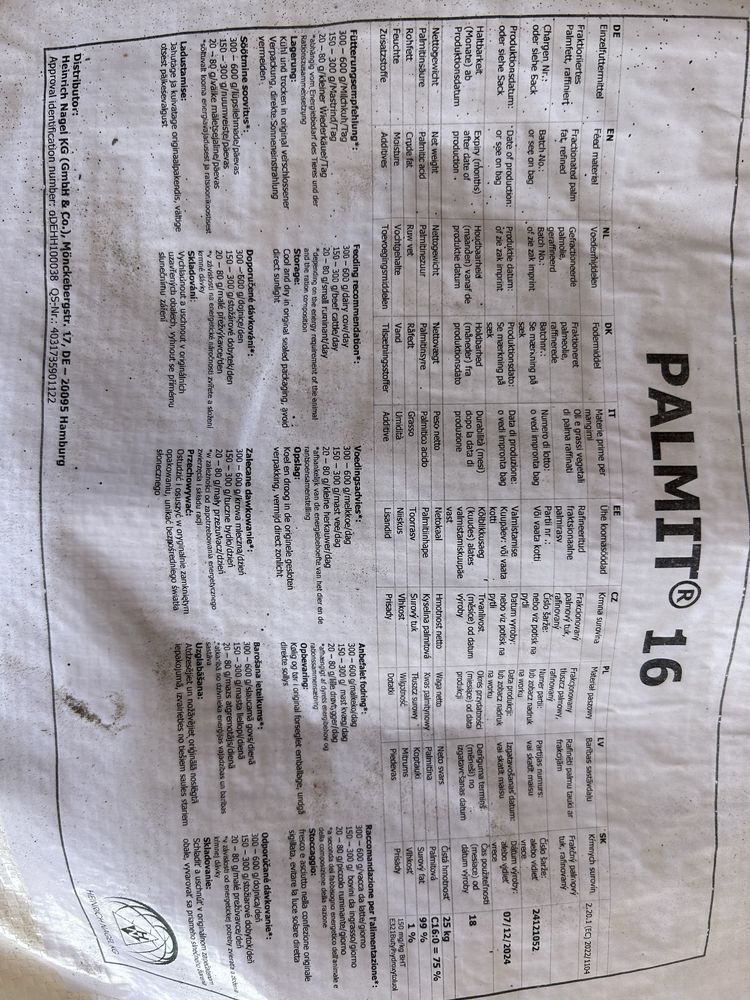 Tłuszcz chroniony Palmit 16
