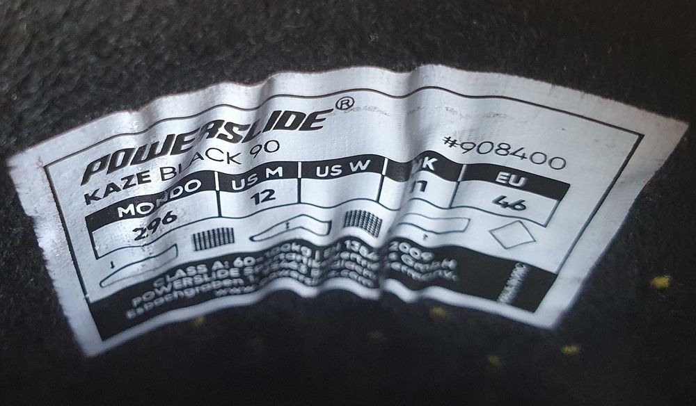 POWERSLIDE KAZE BLACK 90, BUTY 46, freeskate /urban, termoformowalne