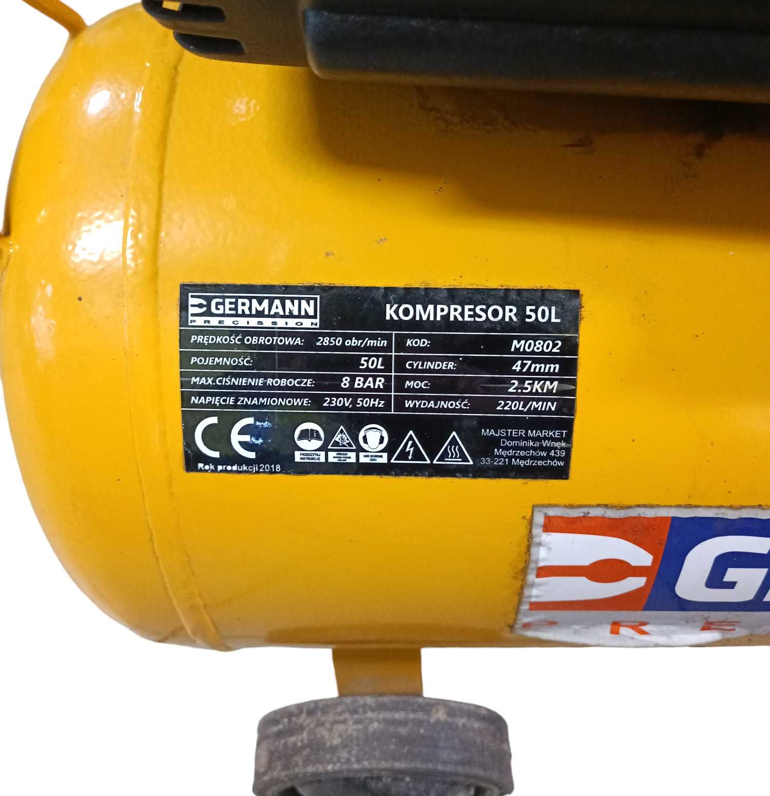 Kompresor Germann M0802 akcesoria