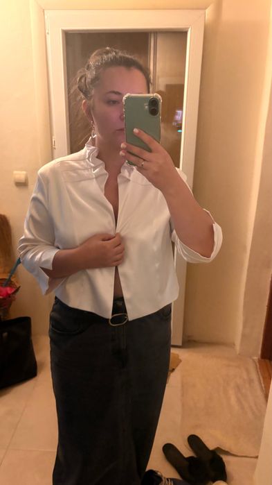 Болеро накидка жакет атлас XL весільна