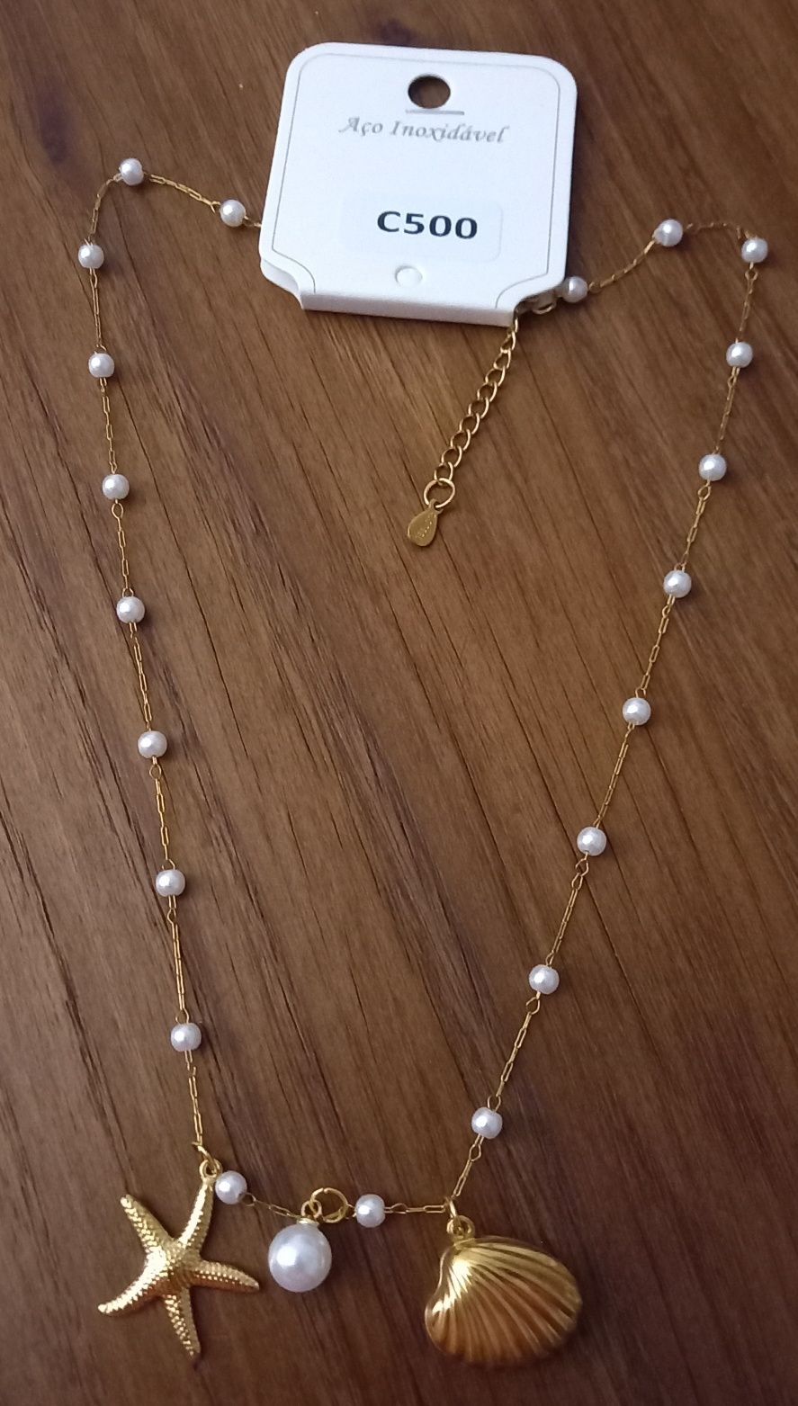 Conjunto de VERÃO - Fio em Aço + Pulseira em Aço - Novos