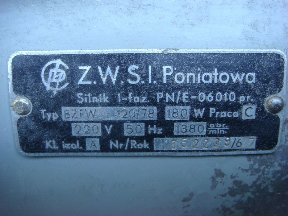 OKAZJA - Silnik elektryczny - Z.W.S.I. Poniatowa