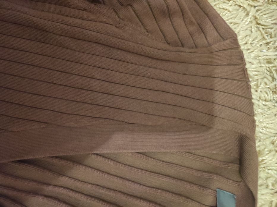 шоколадна в'язана сукня. Плаття. Платье.