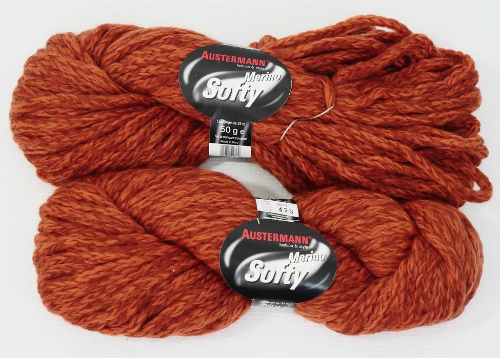 44.Włóczka Austermann 98%Merino 2%Polyamid zestaw 100g