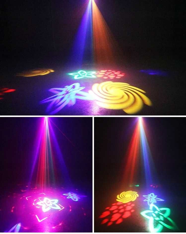 Multiefekt świetlny led oświetlenie disco na imprezę laser RGB + Pilot