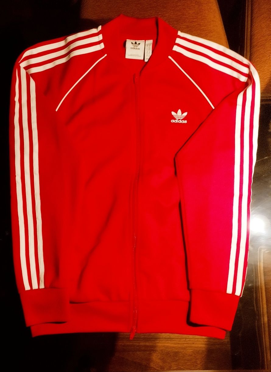 Casaco adidas vermelho novo