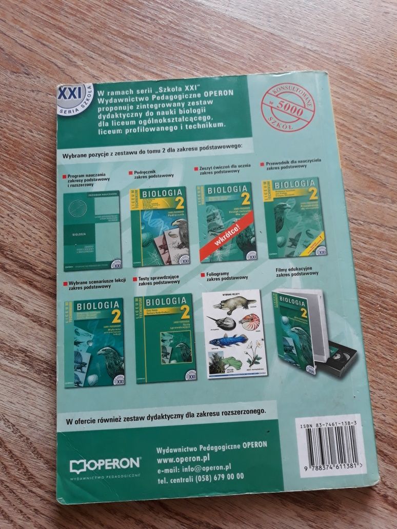 Podręcznik Biologia 2 Liceum,  technikum