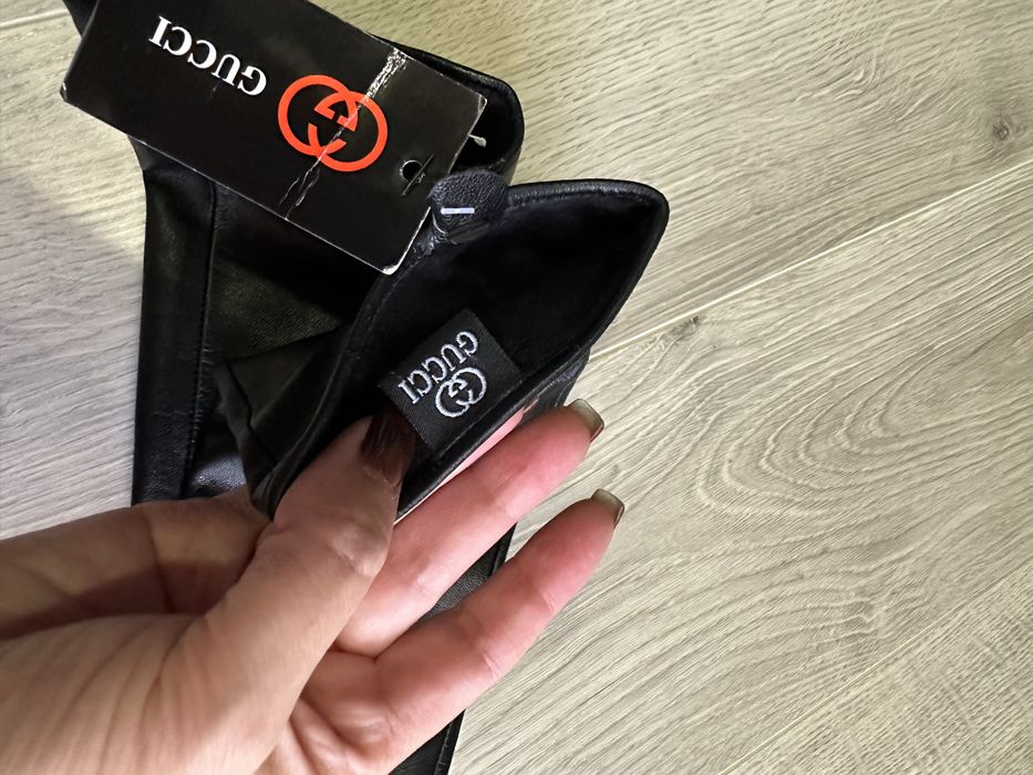 Рукавиці натуральна шкіра GUCCI