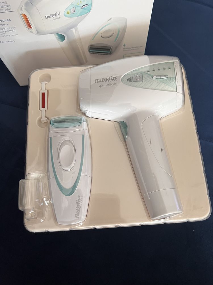 Depilator IPL Babyliss Paris + Trymer golarka Zestaw jak Nowy G973PE