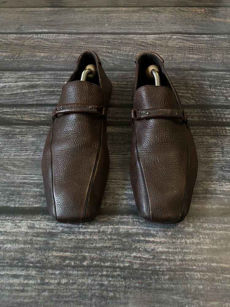 Zegna шкіряні туфлі макасини