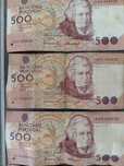 Lote de 15 notas de escudos.