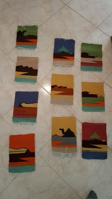Artesanato da Líbia - painéis em lã de camelo