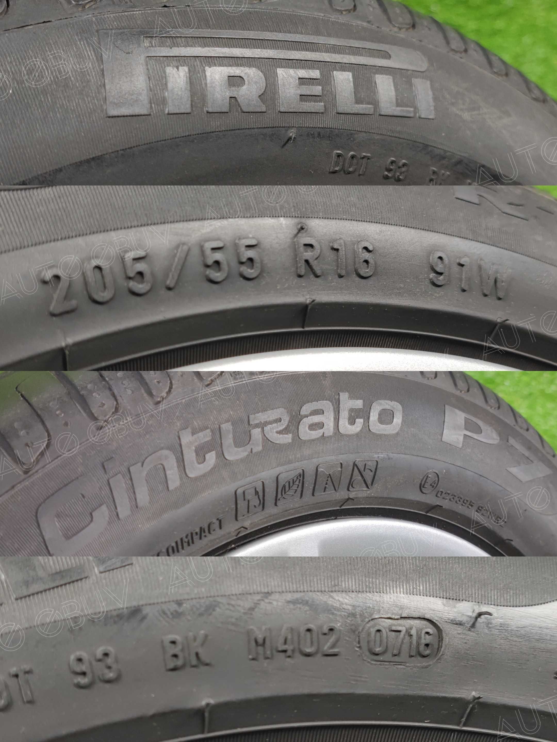 Літо‼️•205/55/R16 •Pirelli Cinturato P7  [7mm] •Літні ШИНИ Run Flat