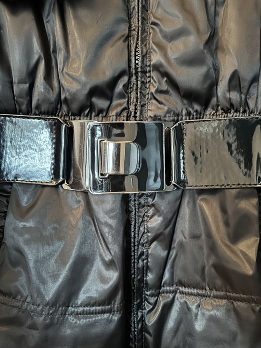 Plaszcz z futerkiem kolnierzem r. Xs/S czarny elegancki