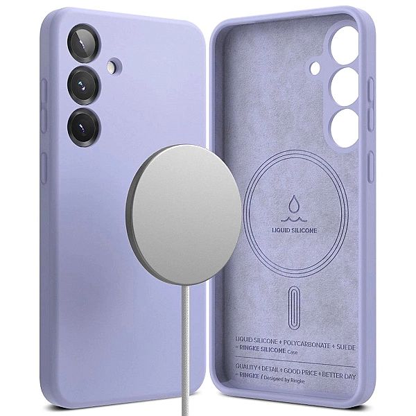 Ringke Silicone Magnetic Magsafe Galaxy S25+ Plus Lavender