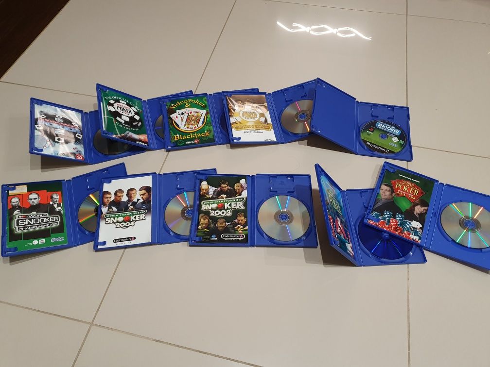 Gra gry ps2 playstation 2 10szt kolekcja serii Poker zestaw