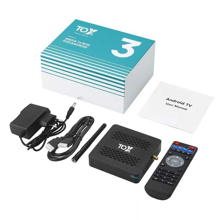 Смарт ТВ приставка TOX3 4/32 Гб rev. 2 Smart TV Box Android 11