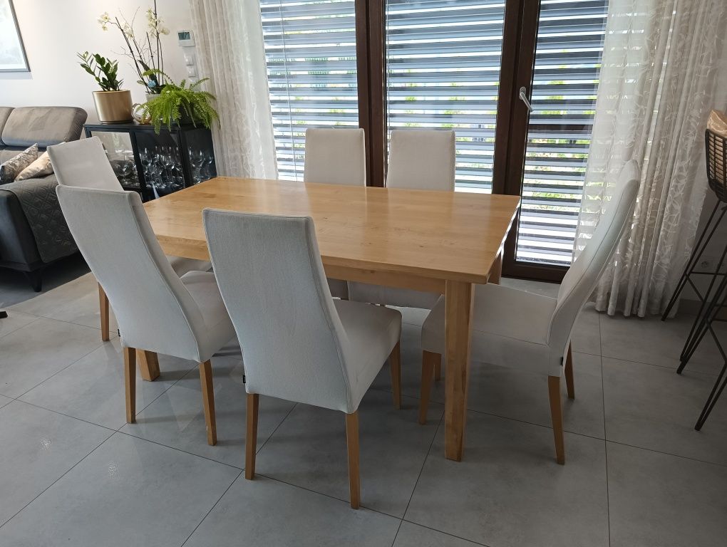 Stół stolik z litego drewna brzozowego
