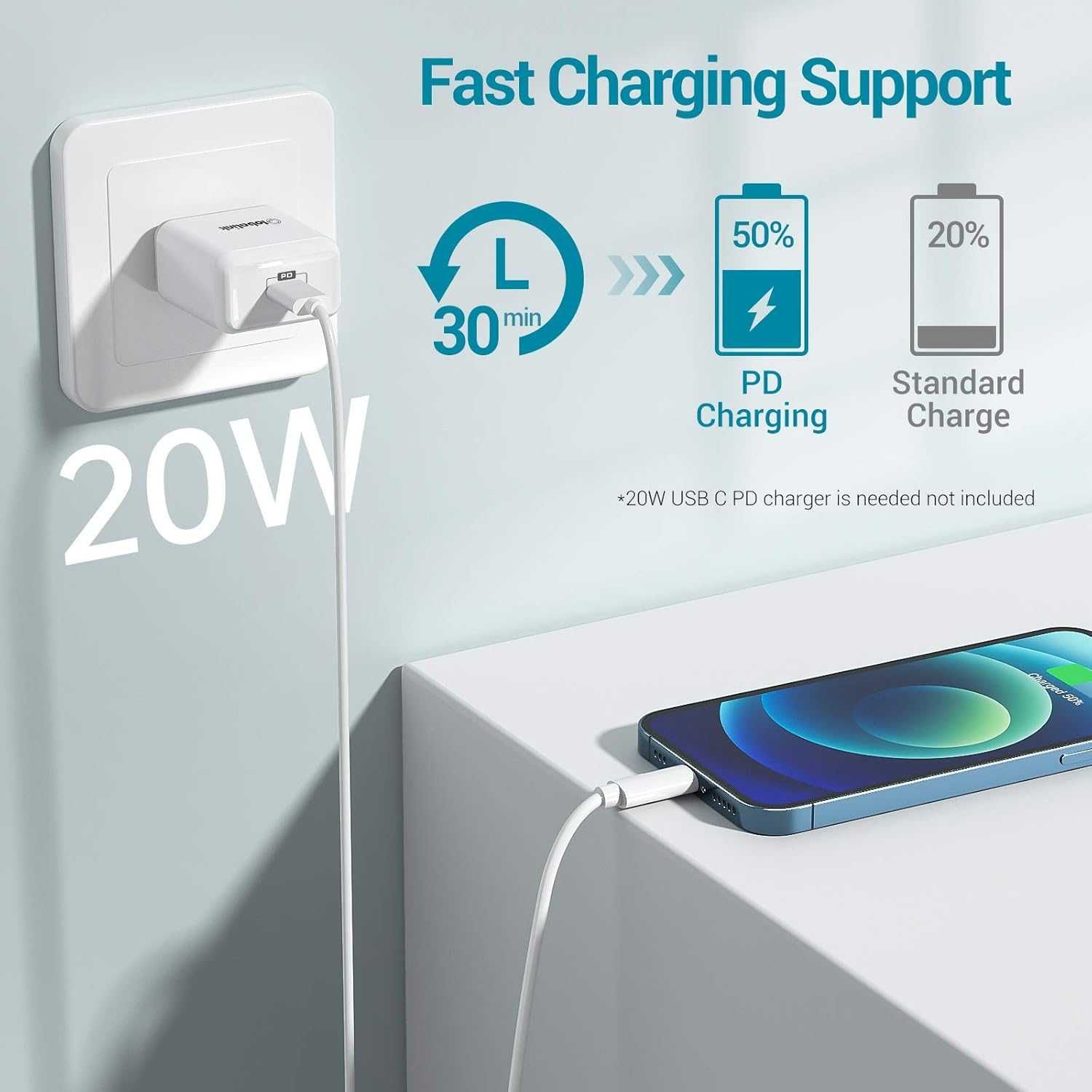 Zestaw kabli USB typ C - Apple Lightning Spigen 3Pack 2 m