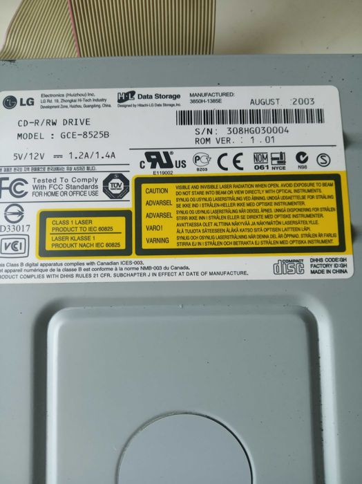 Leitor CD Rom Branco LG 52x32x52