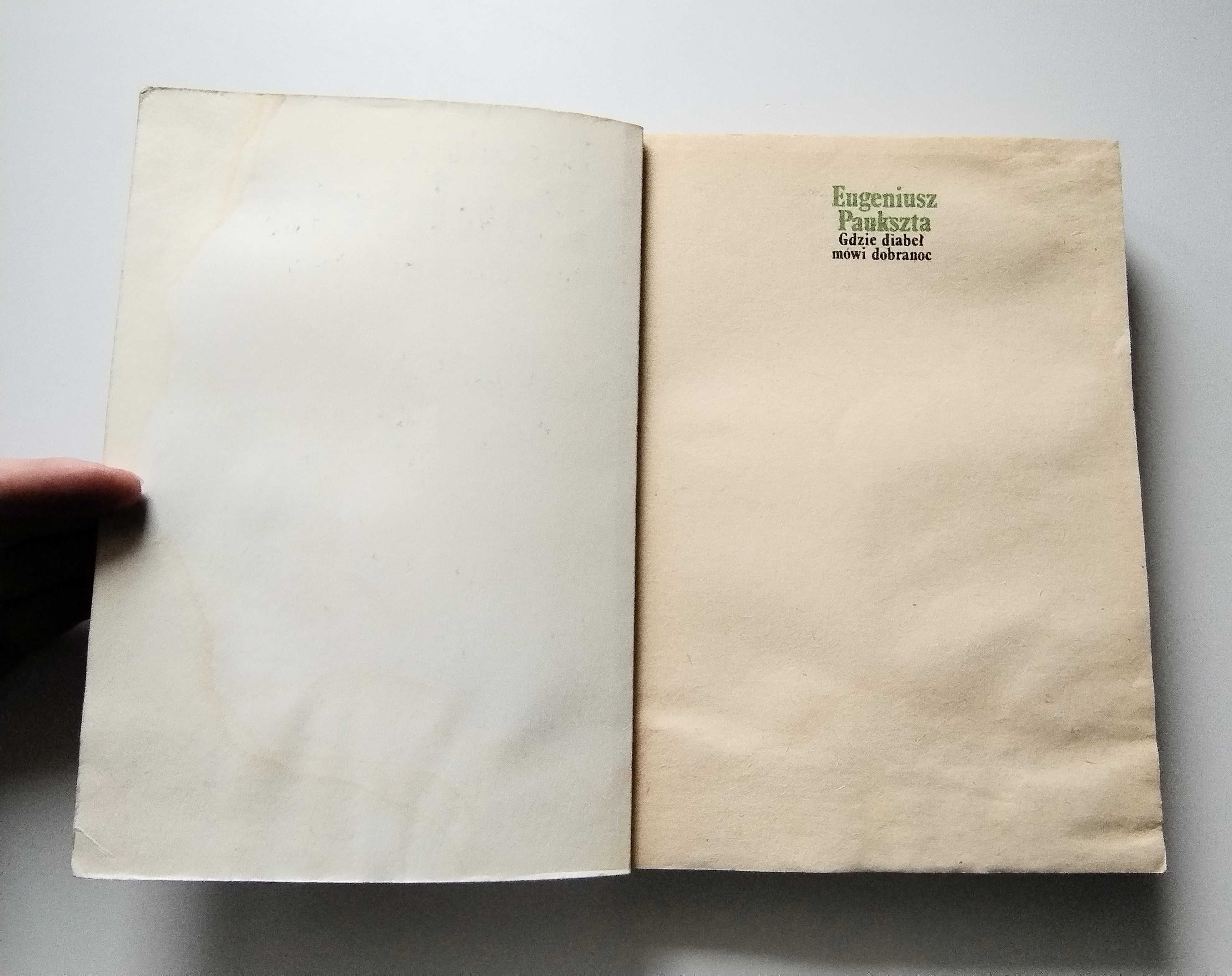 Książka Gdzie diabeł mówi dobranoc Eugeniusz Paukszta 1981
