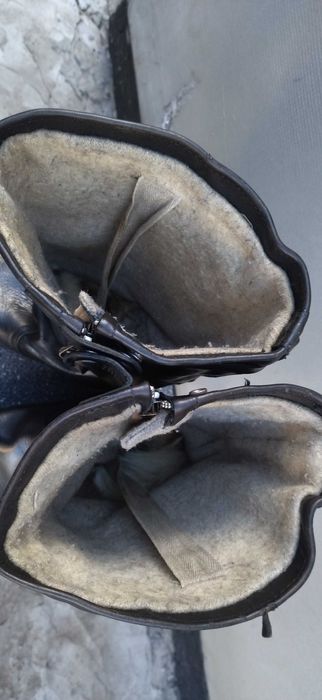 Чоботи ялові, на міху, блискавка. ссср, військ. авіація. р 41.5. Обмін