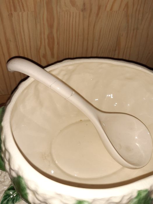 Terrina sopa estilo bordalo*terrina peixe*terrina azul