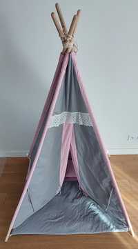 Namiot indianski  z okienkiem dla dziewczynek
