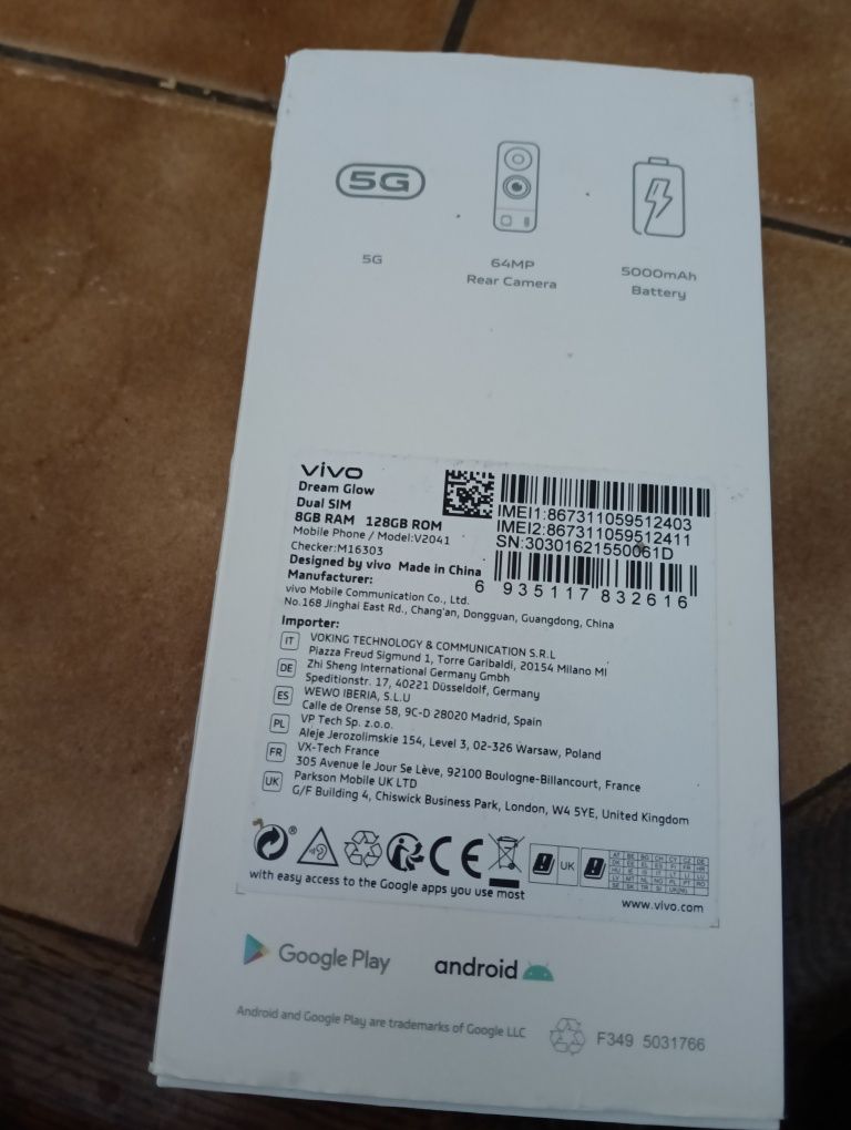 Smartphone VIVO y72 5g