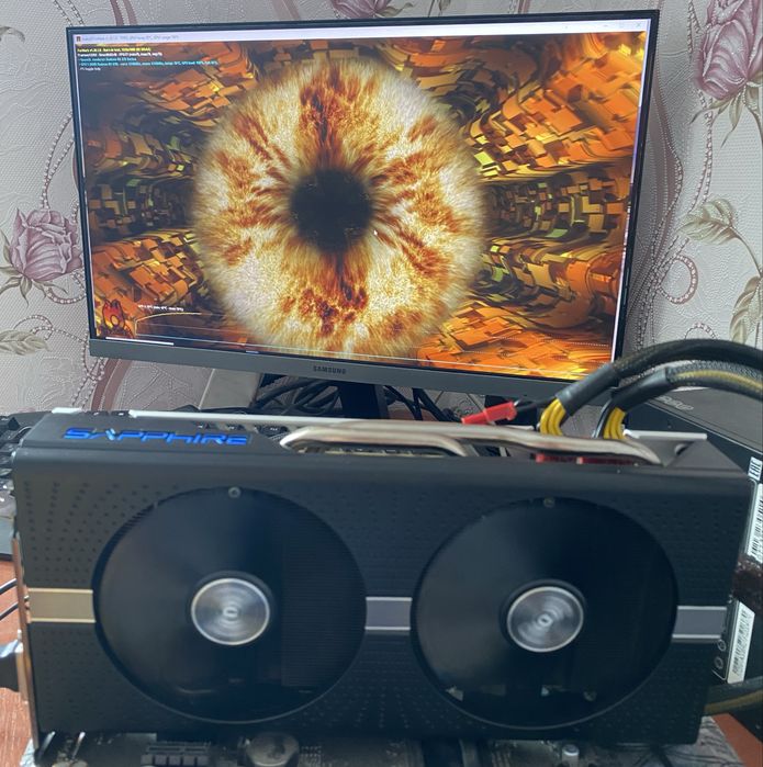 Відеокарта Sapphire RX 570 Nintro+ 8gb гарний стан.