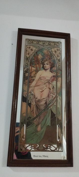 Quadro vintage do pintor Alphonse Mucha