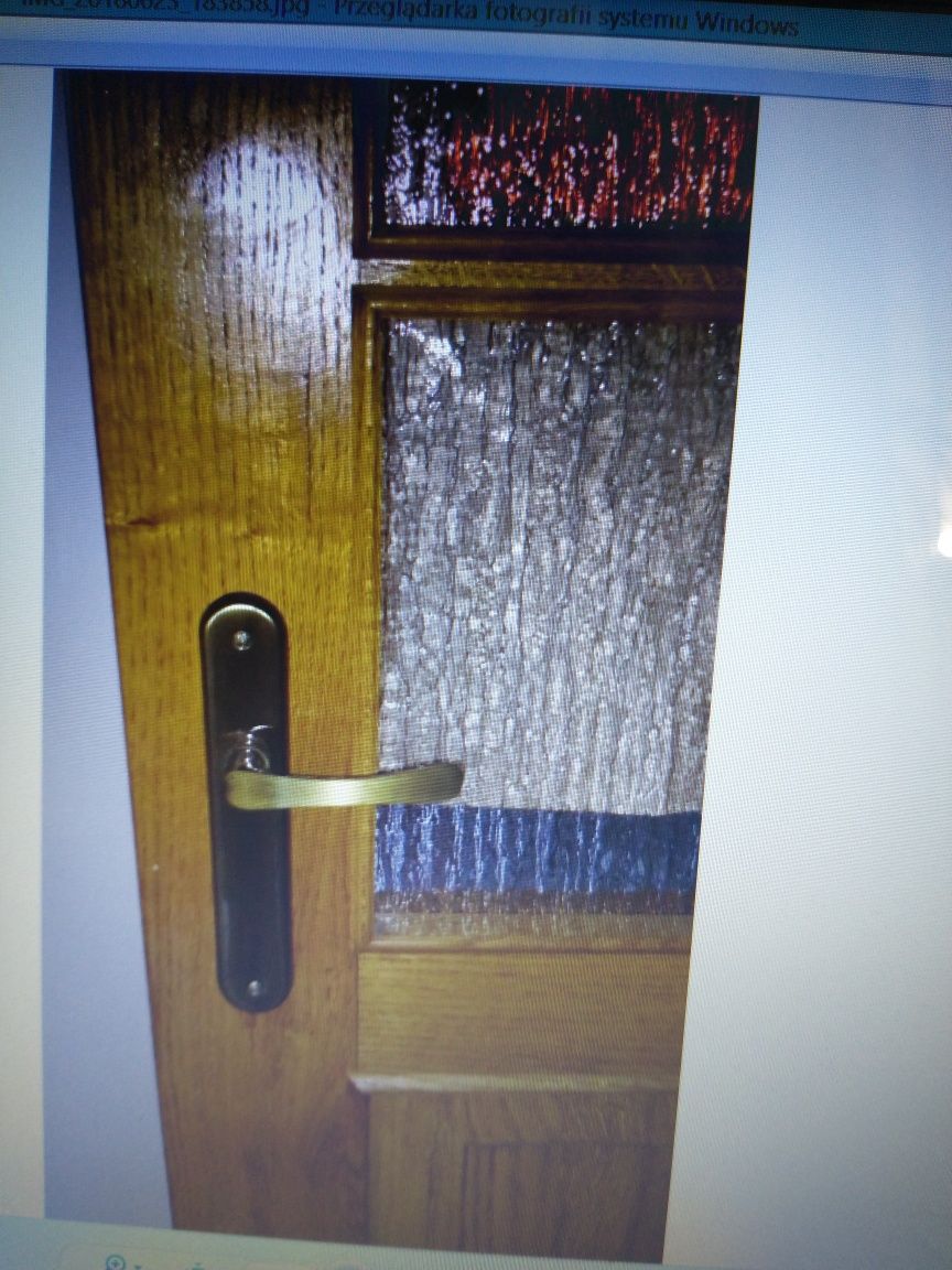 Drzwi drewniane ręcznie robione 1szt + 2 inne też z kompletu