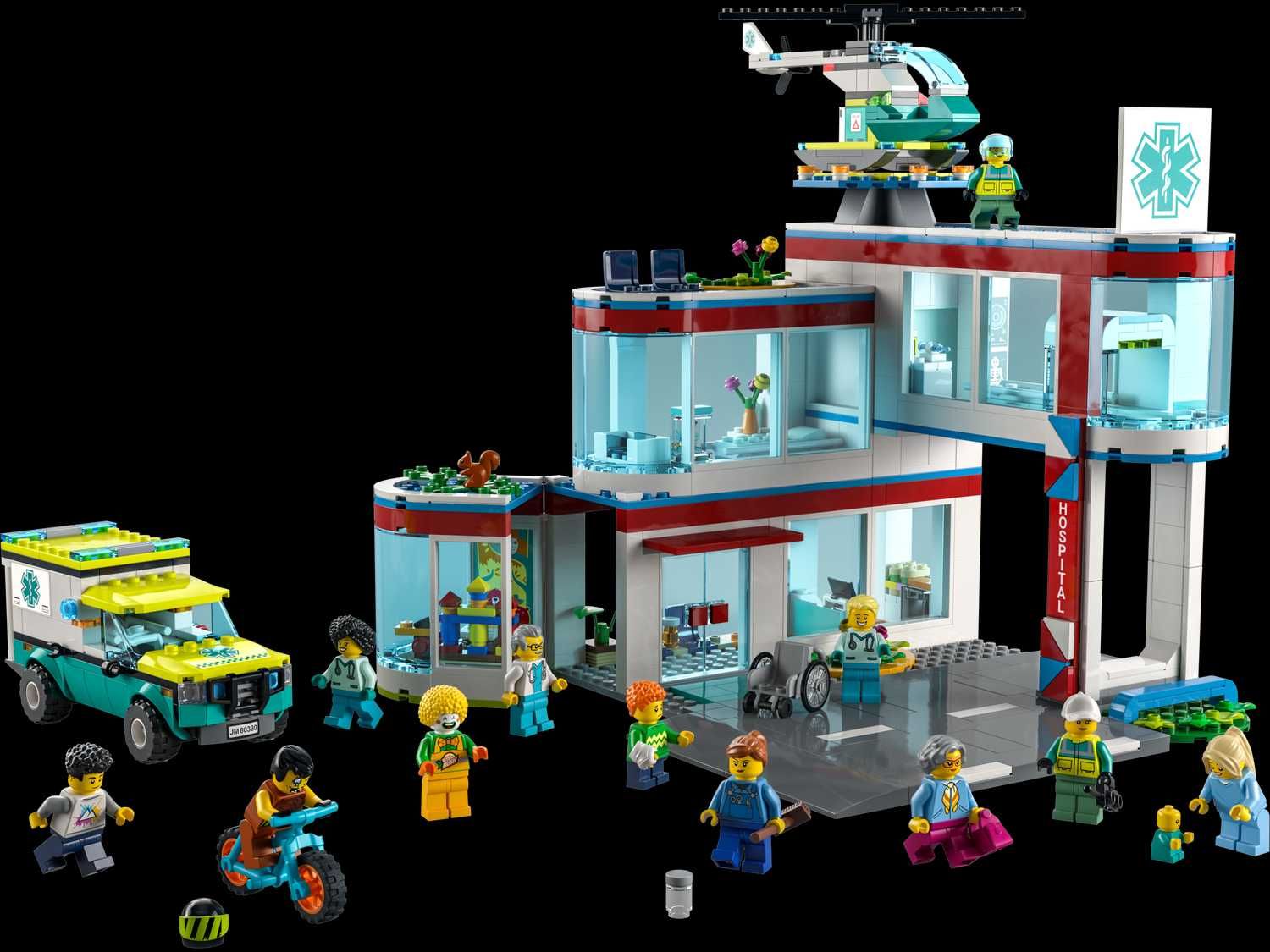 LEGO 60330 City Szpital - MEGA ZESTAW DLA MŁODYCH MEDYKÓW - 816 el.