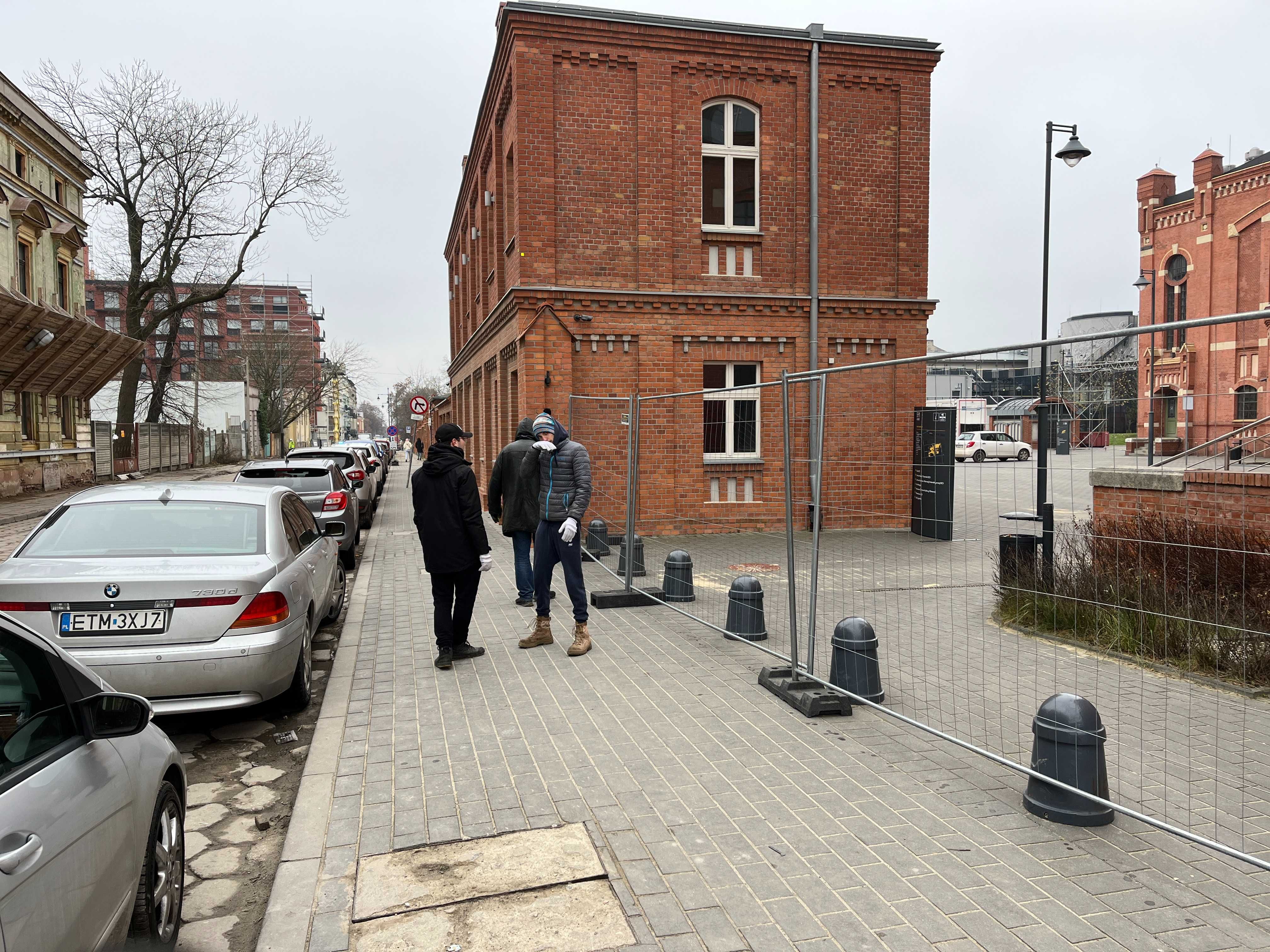 Ogrodzenie Budowlane Ażurowe Tymczasowe Mobilne 3,5 x 2 Panel Przęsło