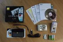 APARAT NIKON L19 ładowarka akumulatory płyta cd etui