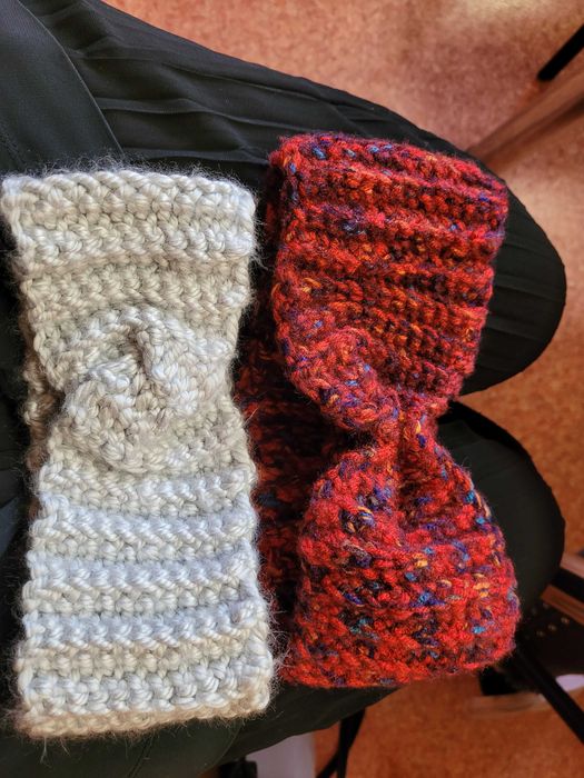 Opaska na wiosnę handmade na szydełku