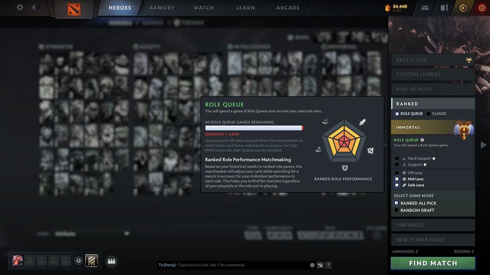 Dota 2 account Дота 2 аккаунт 7339 mmr rank Immortal - Титан
