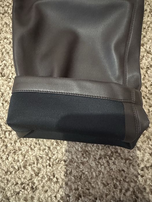 Штани еко шкіра шоколадного кольору