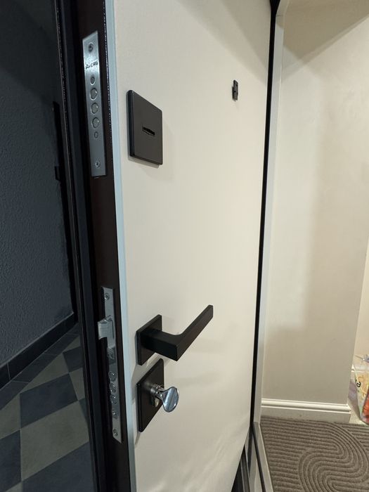 Вхідні темно-коричневі двері