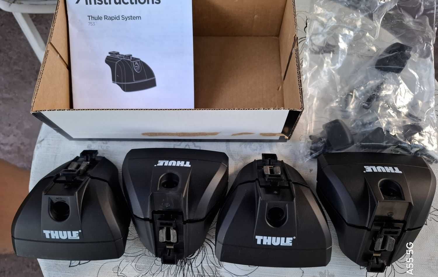 Nowe Stopy Thule Rapid System 753 Na Relingi Punkty Montażowe