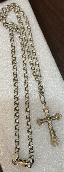 Цепочка з Хрестиком срібна 925 10Г