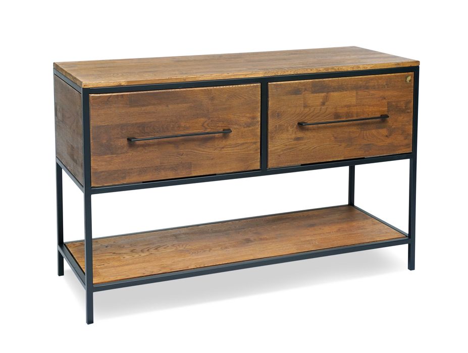 Szafka Łazienkowa Umywalkę Dąb - 170x45x80cm Loft Komoda Drewno dębowe