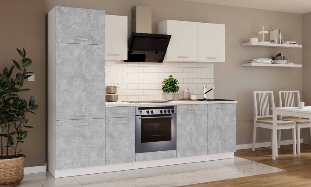 Kuchnia TORI 260 cm Ciemno szary/Biały Nowość !!