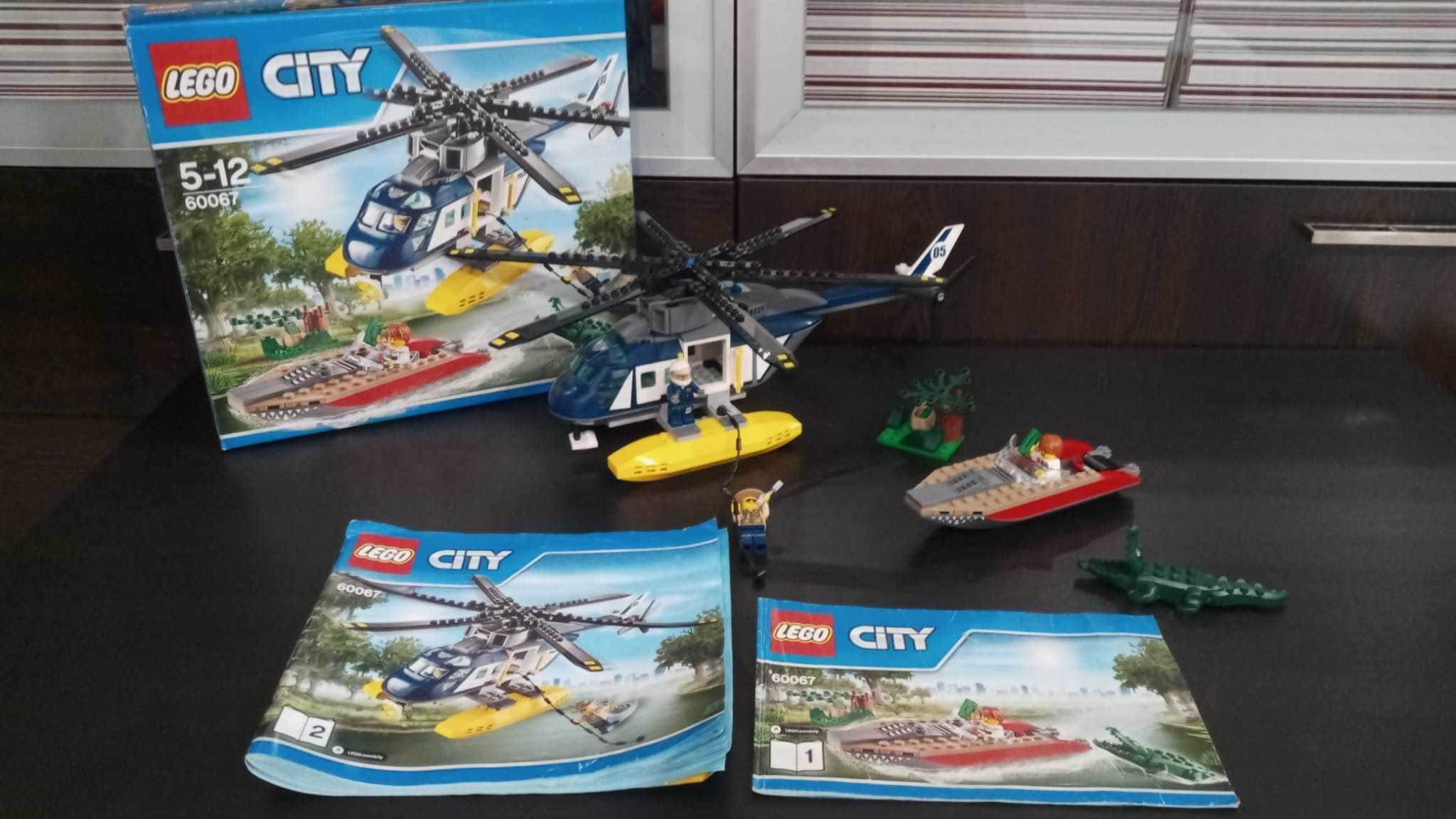 LEGO CITY 60067 Pościg śmigłowcem, komplet + instrukcja + pudełko