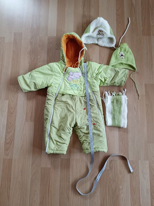 Комбінезон дитячий зимовий+шапки, шарф
