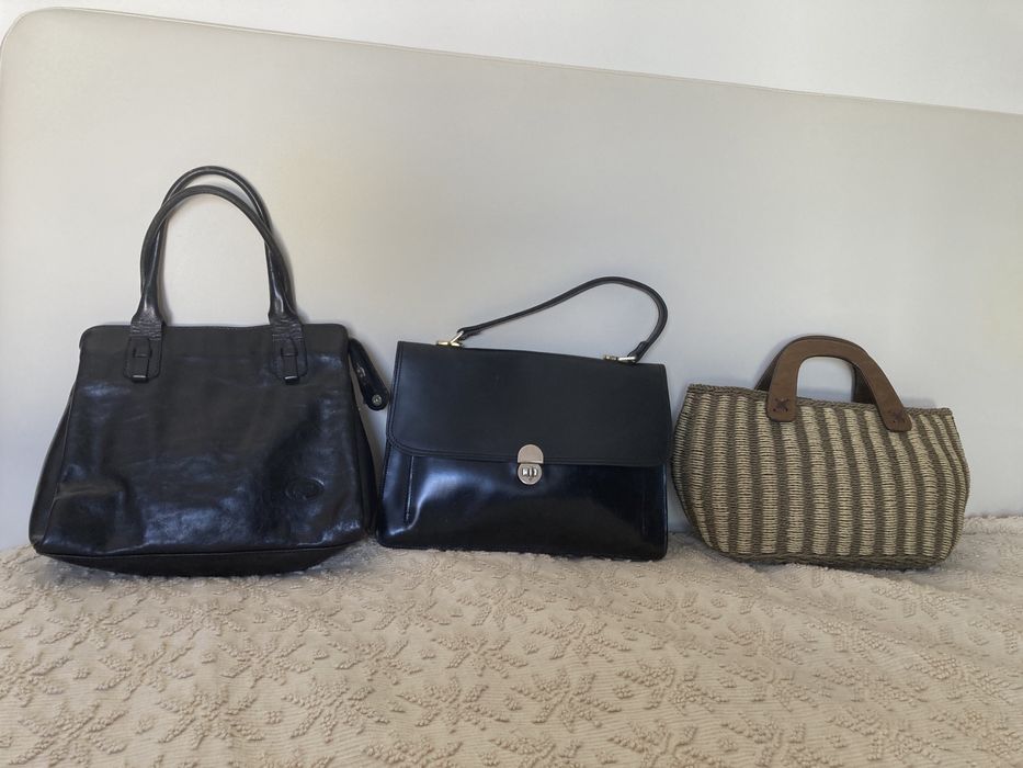 Malas e carteiras de senhora em pele couro verdadeiro