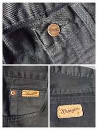 Czarne Wrangler jeansy 32/30 texas